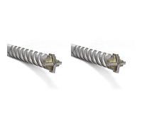 Fischer 545697 D-SDX 10 mm Cylindrical 4-Cutting Edge Drill Bit for Concrete and Stone Wall & Fischer 545692 D-SDX 6 mm Cylindrical 4-Cutting Edge Drill Bit for Concrete and Stone Wall