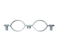 fischer 545772 Screw Spacer Clamp Metal Double AMD 10-12 Grey