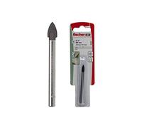 Fischer 551344 Glass Ceramic Tile Drill Bit with Hard Metal Cutting Edge for Glass and Ceramics, Grey, 10 mm