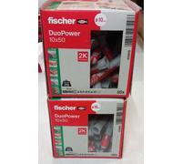 Fischer 555010 Duopower Plug 10mm x 50mm 100 piece (2x50)