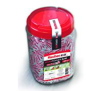 fischer 557384 DUOPOWER Cleats, Grey/red, 8x40/400 uds