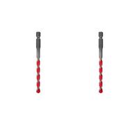 fischer 561643 D-U Hex Universal Drill Bit, 6mm, 6/60/100, for Brick/Wood/Tiles/Plastics/Steel/Concrete, Red/Silver (Pack of 2)