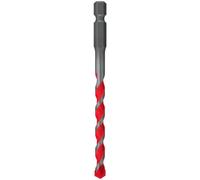 fischer 561646 D-U Hex Universal Drill Bit, 8mm, 8/50/100, for Brick/Wood/Tiles/Plastics/Steel/Concrete, Red/Silver