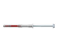 fischer 562184 DuoXpand Frame Fixing, Wall Anchor, 8mm x 120mm, Hexagon Head Screw, Red & Grey, Pack of 4
