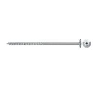 fischer 566348 WTP 10.0 x 280 Powerful Plate Head, Inner Star Socket and Partial Thread, for Structural Wood Construction, Pack of 50, PowerFast II Wood Screw, Silver