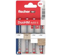 Fischer 572913 DuoHM Cavity Plug 6x55mm 4pcs for 9.5-30mm materials