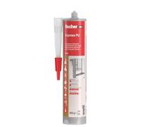 fischer 59014 Adhesive Express PU, Indoor & Outdoor, Max Strength, Rapid Curing, Waterproof Bonding, Beige, 310ml