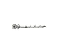 fischer Power-Fast FPF-ST 4.0 x 50 A2P Chipboard Screws with Partial Thread and Countersunk Head, for Attaching Carrying Components in Wood, Non-Rusting Steel, Pack of 200, Item No. 657044