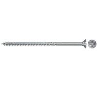 fischer 670429 FPF Power-Fast II 5 x 80mm Chipboard Wood Screws, Countersunk Head with Phillips, Partial Thread, Galvanised Blue Passivated, Box of 200