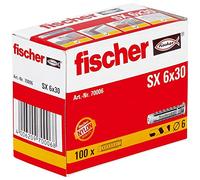 fischer 70006 Expansion Wall Plug SX 6 x 30 - 100 Pieces