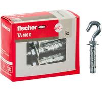 Fischer 71256 Steel Dowels Ta M 6 with Hook, Diameter 10 mm