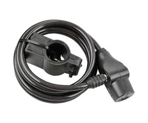 FISCHER 85849 Steel Cable Lock Black Key Lock 1 piece Durable Security