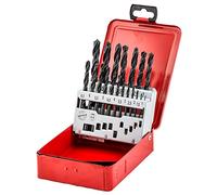 fischer 96348 Pack 19 Drill Bits DIN338 1-10 543327, Neutral, Estuche De Brocas Metal Hss-R Din 338 19Uds de 1-10mm