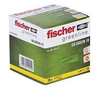fischer Aircrete Anchor GB Green 10, 18 Pieces, 524871