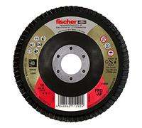 fischer AP Zircon Blade Grinding Wheel for Steel and Stainless Steel Application 125mm Bore Diameter 22.23mm 60 Grit Set of 10
