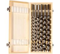 fischer Auger Drill Bit Set, 10-20 mm Diameter, Drill Bits Set with Various Sizes, Tool for Drilling Deep Holes in Soft & Hard Wood, Pack of 6