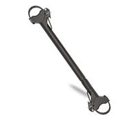 FISCHER Bicycle Frame Adapter, Variable Adapter for Safe and Practical Bicycle Transport, Suitable for Tubes up to 6 cm Diameter, Distance up to 65 cm Between Seat Post and Handlebar, Black