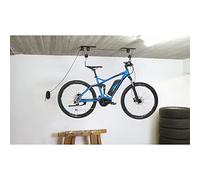 Fischer Bicycle Lift Plus | Load Capacity up to 30 kg | Bicycle Mount | Ceiling Mount for Bicycles and E-Bikes | Up to 4 m Ceiling Height | Mechanical | Ceiling Lift, Aluminium, Black