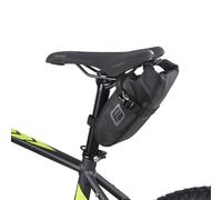 Fischer Bicycle Saddle Bag, Water-Repellent, Adjustable Size, Easy Assembly, Black