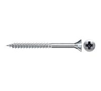 fischer Chipboard Screw 4.5 x 60 Countersunk Head Blue Galvanised Partial Thread Phillips PZ