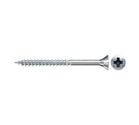 fischer Chipboard Screw 6.0 x 60 Countersunk Head Blue Galvanised Partial Thread Phillips PZ