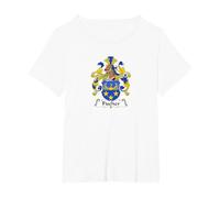 Fischer Coat of Arms - Family Crest T-Shirt, Women's Plus, White, 5X