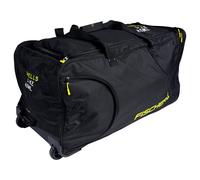 Fischer DeLuxe Black/Yellow Senior Hockey Bag with Wheels