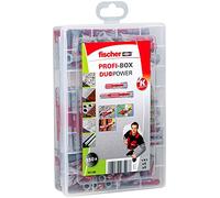 fischer 541108 PROFIbox DUOPOWER Taco Assortment Box, red and Grey, Sin tornillo