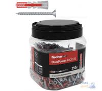 Fischer Dowel Duopower Screw IN Jar Pz 250 MM 6X30