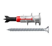 fischer DuoBlade Plasterboard Fixings with Screws for Drywall 20 pcs