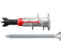 Fischer Duoblade S LD, Self-Drilling Plasterboard Plug with Chipboard Screw