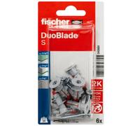 Fischer Duoblade Self-Drilling Plasterboard Wall Plug - 8 x 44mm - Pack of 6
