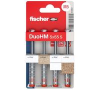 fischer DuoHM 5 x 55 Cavity Fixings with M5 Screw PZ Drive 4 Pack