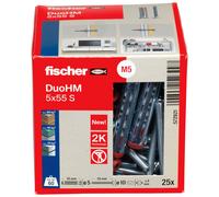 fischer DuoHM 5 x 55 S PZ Cavity Dowels with Metric Panhead Screw and