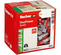 fischer DuoPower 6 x 30, Powerful Universal Plug with Intelligent...