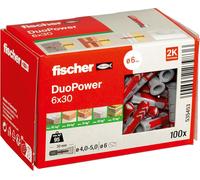 Fischer Duopower Wall Plug 6x30mm 100 Pack