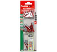 Fischer Duopower Grey & Red Nylon Wall Plug, 30 Pieces