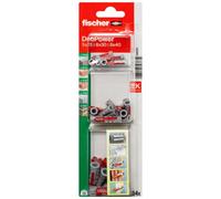 Fischer Duopower Grey & Red Nylon Wall Plug, 34 Pieces