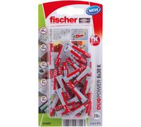 Fischer Duopower Grey & Red Nylon Wall Plug (Dia)6mm (L)30mm, Pack Of 28