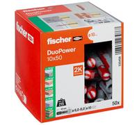 Fischer Duopower Universal Wall Plugs 10mm X 50mm 50Pack