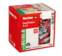 fischer Wallplug, Red/Grey, 8 mm