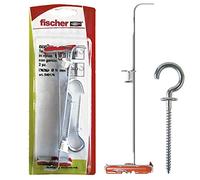 Fischer DUOTEC 10 S Plasterboard Dowels with Open Eye Hook, Anchor Fixing for High Loads on Panels and Plates, Hole 10 mm, 541076