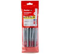 fischer DuoXpand 10 x 120 T, High Quality Universal Dowel with Galvanised Countersunk Screw (Pack of 10), Dowels for Strong Hold, Ideal for Porous Building Materials & Close to Edge Anchors Indoors