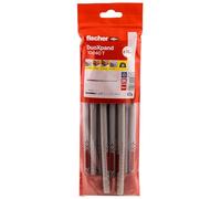 fischer DuoXpand 10 x 140 T, High Quality Universal Dowel with Galvanised Countersunk Screw (Pack of 10), Dowels for Strong Hold, Ideal for Porous Building Materials & Close to Edge Anchors Indoors