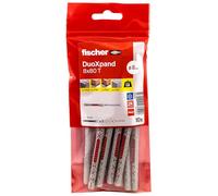 fischer DuoXpand 8 x 80 T, High Quality Universal Dowel with Galvanised Countersunk Screw (Pack of 10), Dowels for Strong Hold, Ideal for Porous Building Materials & Close to Edge Anchors