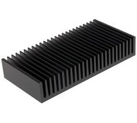 Fischer Elektronik SK58-75-SA Aluminium Heatsink Universal Rectangular Alu, Black, 1.4K/W, 75mm x 150mm x 27mm