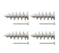 Fischer FID II 50mm 4x Wall Plugs with Screw for Coat Insulation for Fixing Light Loads 573823