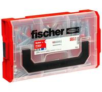 fischer FixTainer DuoHM Cavity Dowel + Screw TX, Dowel Box with 90 dowels and Screws, Panel dowels for attaching TV Brackets, Lights, etc. in Panel Building Materials, Practical Set