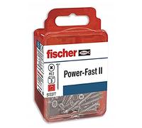 Fischer FPF II Screws Box of Screws for Wood 4.5 x 50 Total Thread Zinc Plated Blister Pack of 10
