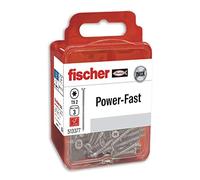 Fischer FPF-ST Screws, Box of Screws for Wood, Partial Thread, 5.0 x 40, A2 Stainless Steel, Blister Pack of 10 Units